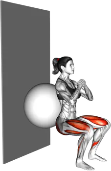 Exercise Ball Wall Squat thumbnail thumbnail