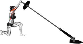 Alternating Kneeling Overhead Landmine Press thumbnail thumbnail