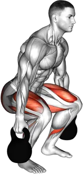 Goblet Squat demo video 3
