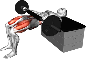 Barbell Ka Glute Bridge demo video 2