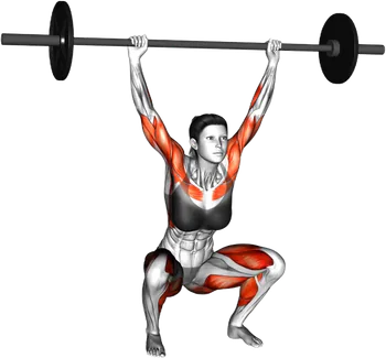 Barbell Hang Snatch Below-Knee thumbnail thumbnail