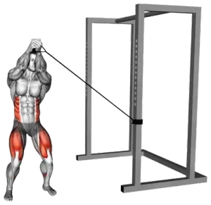 Band Squat Twist demo video 2