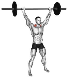 Barbell Overhead Shrug thumbnail thumbnail