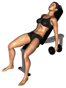 Dumbbell Lying 30-Degree Shrug thumbnail thumbnail