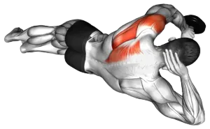 Dumbbell Floor Lying Rear-Delt Raise thumbnail thumbnail