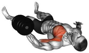 Dumbbell Floor Single-Arm Fly thumbnail thumbnail