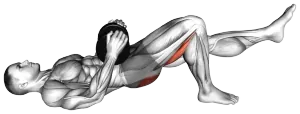 Dumbbell Single-Leg Glute Bridge demo video 2