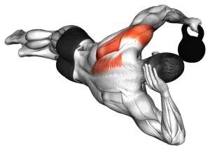 Kettlebell Floor Lying Rear-Delt Raise thumbnail thumbnail
