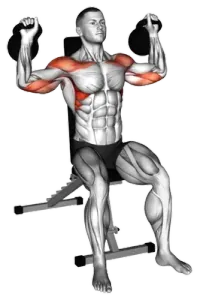 Kettlebell Seated Overhead Press thumbnail