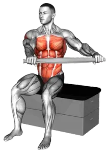Stool Towel Seated Twist thumbnail thumbnail