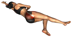 Side-Lying Backward Diagonal Leg Raise thumbnail thumbnail