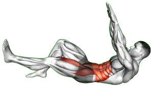 Single Leg Extension Crunch thumbnail thumbnail