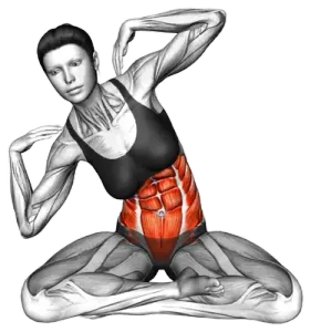 Seated Side-Bend Pose thumbnail thumbnail