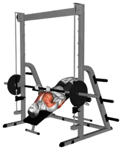 Smith-Machine Decline Close-Grip Bench Press thumbnail thumbnail