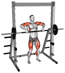 Smith-Machine Hang Clean thumbnail thumbnail