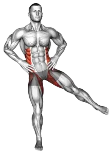 Standing Side Leg Raise demo video 2