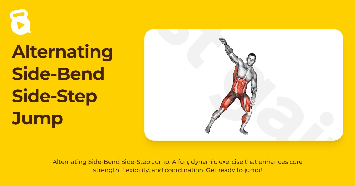 Alternating Side-Bend Side-Step Jump | JustGains