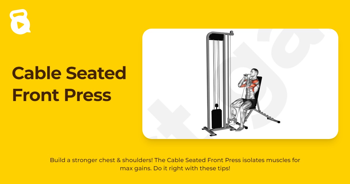 Cable Seated Front Press | JustGains