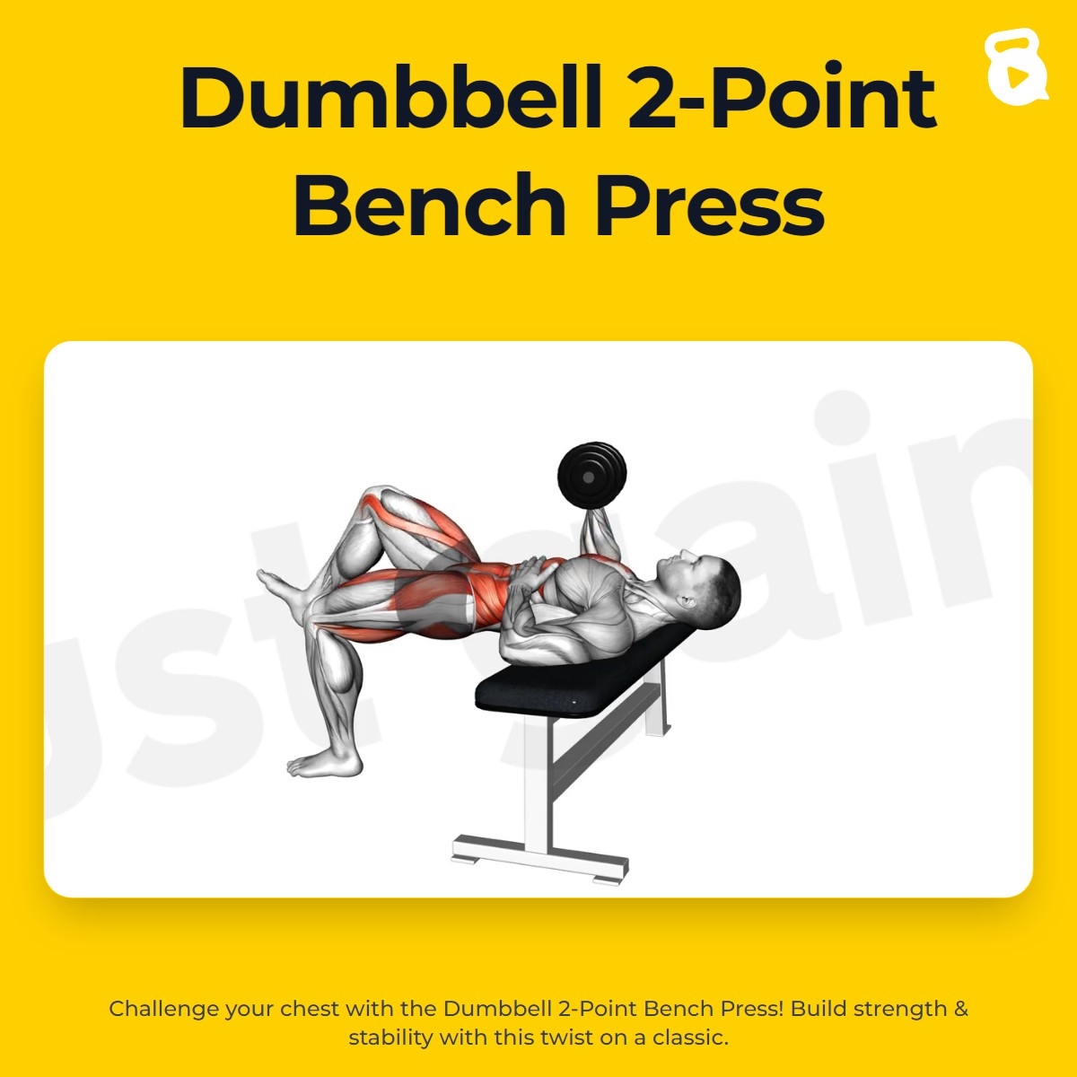 Dumbbell 2-Point Bench Press | JustGains