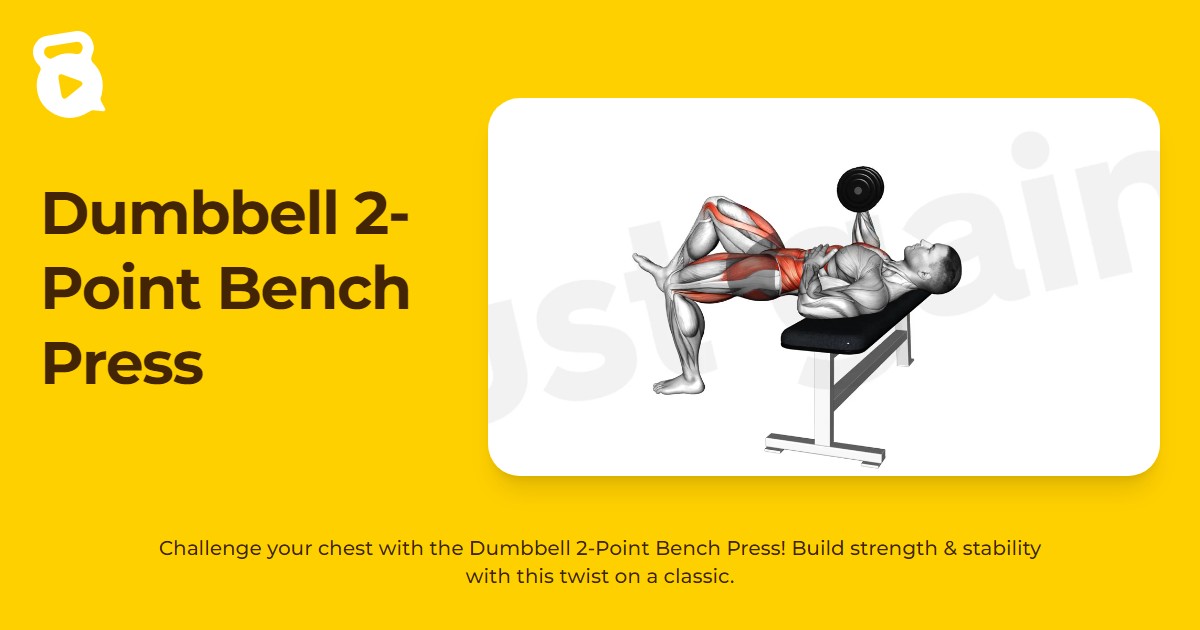 Dumbbell 2-Point Bench Press | JustGains