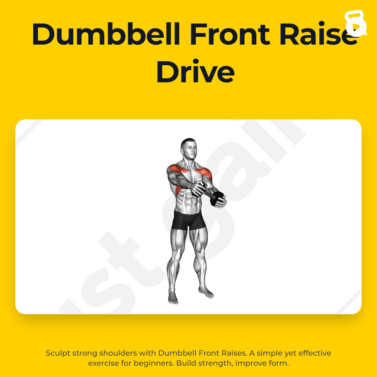 Dumbbell Front Raise Drive | JustGains