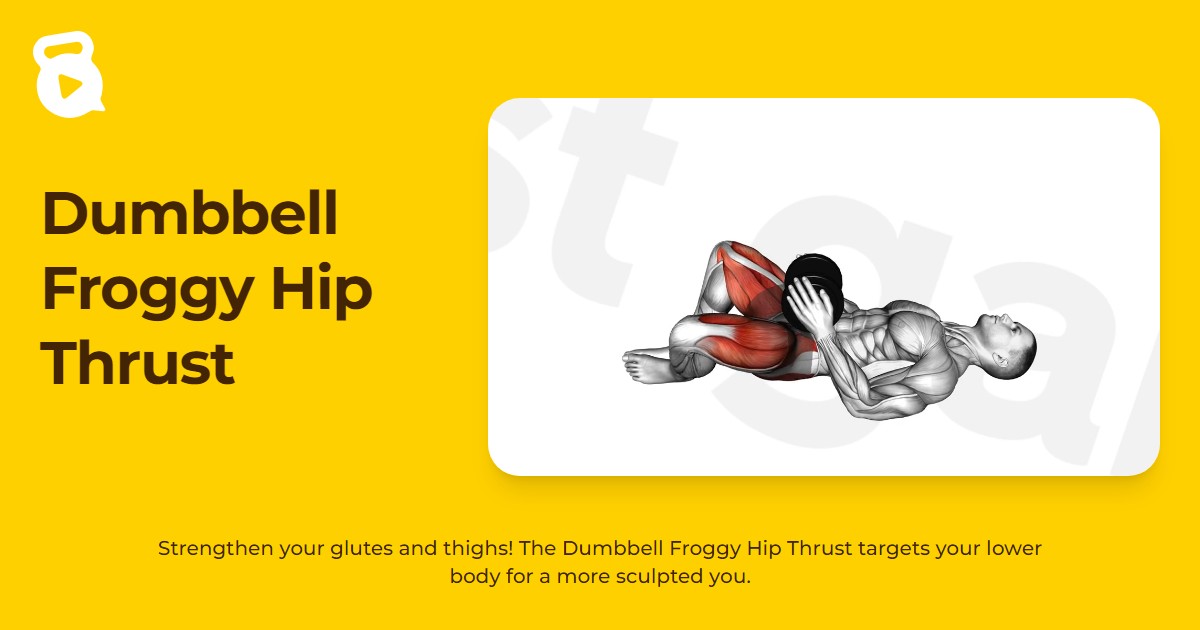 Dumbbell Froggy Hip Thrust | JustGains