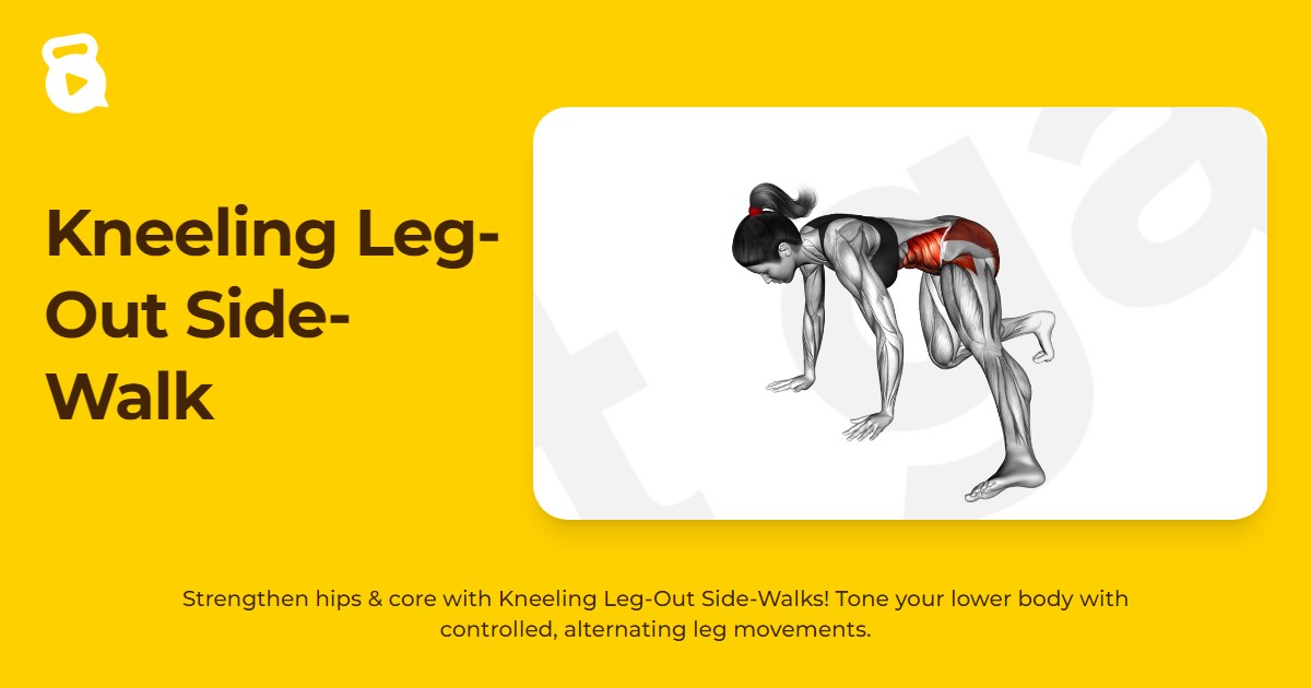Kneeling Leg-Out Side-Walk | JustGains