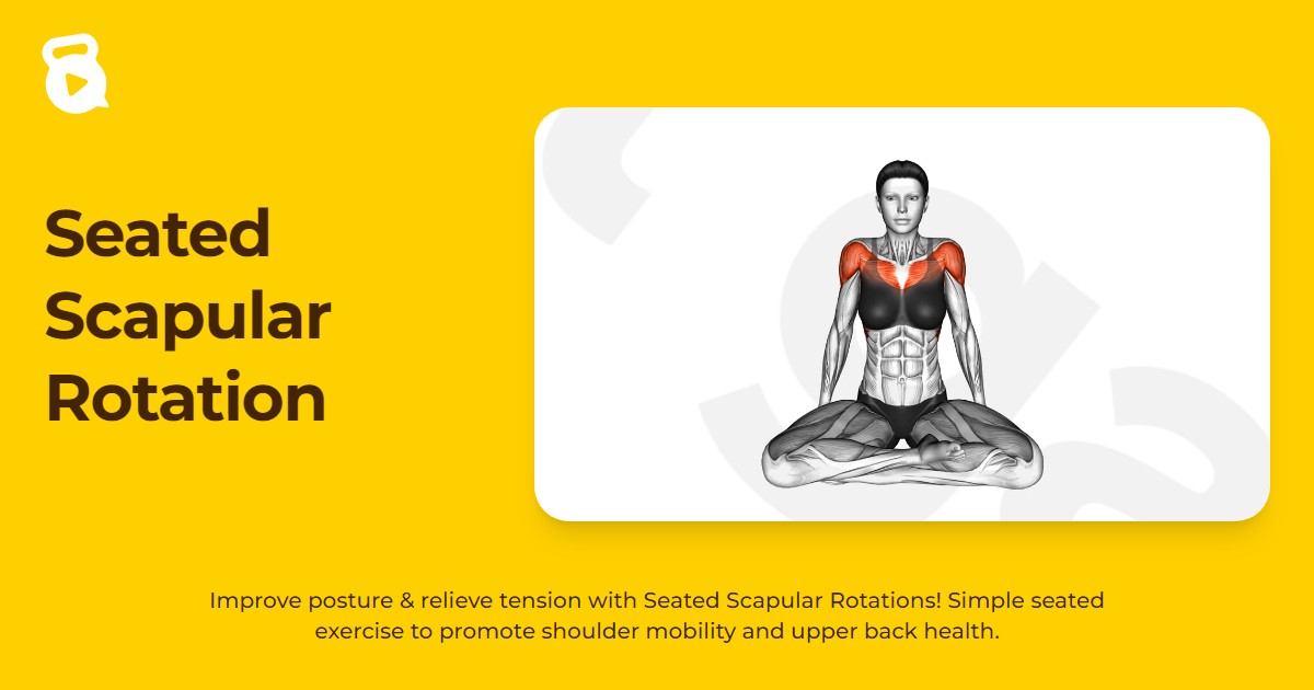 Seated Scapular Rotation | JustGains