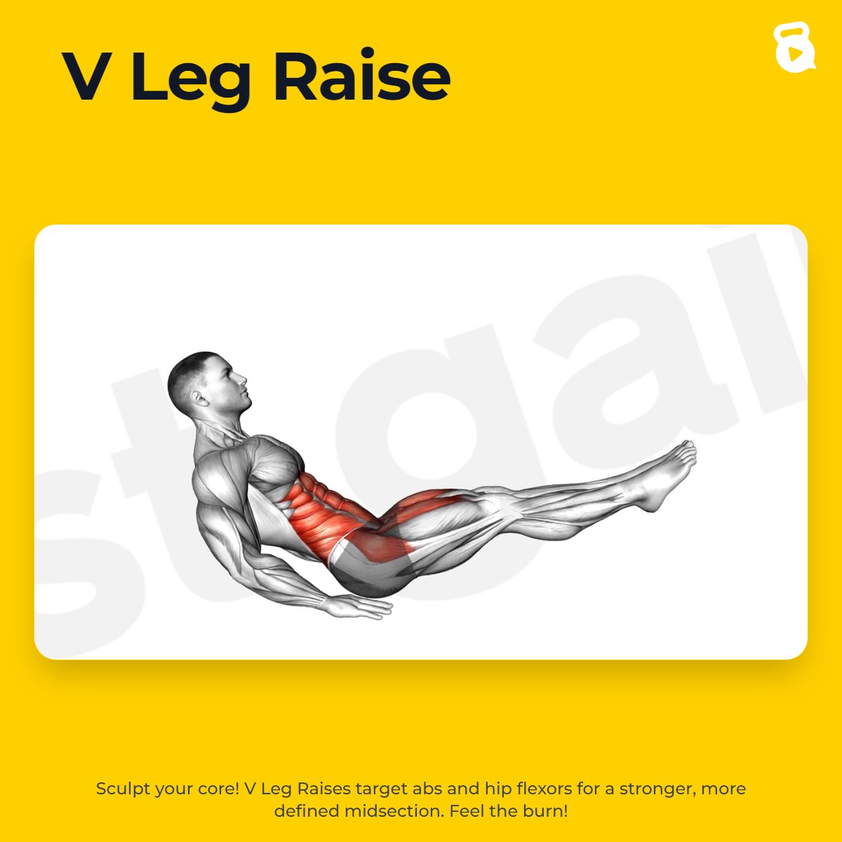 V Leg Raise | JustGains